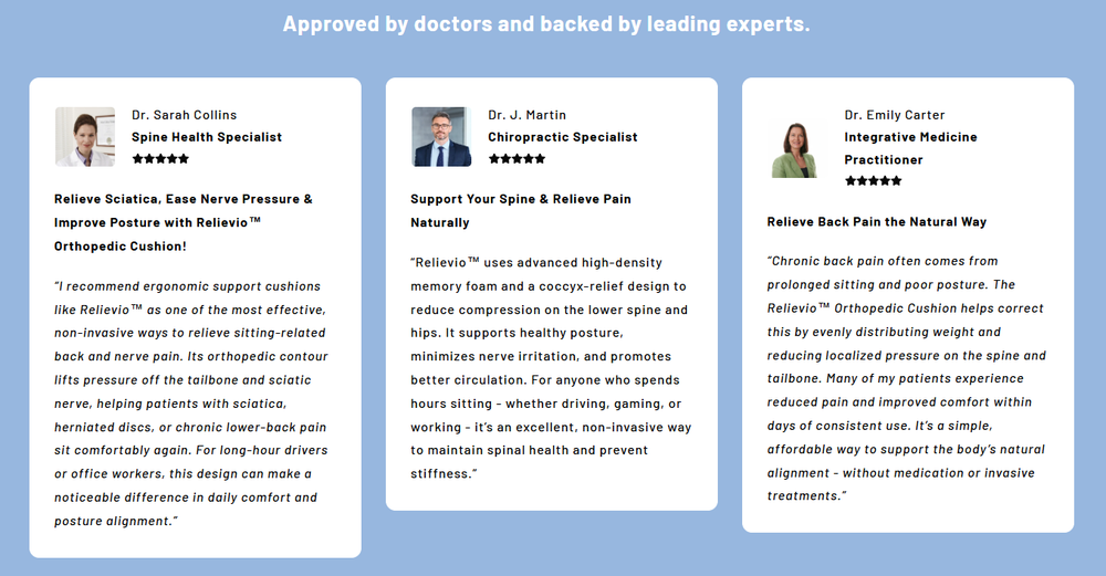 Orthopedic Cushion - Instant Relief for Back & Sciatica Pain